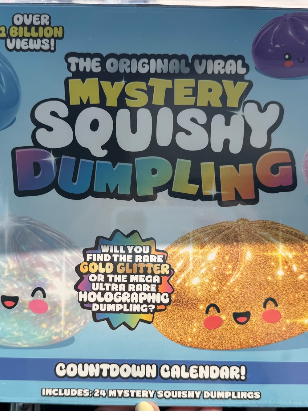 Dumpling Countdown Calendar - Gold Glitter
